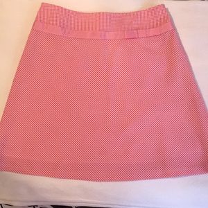 Cynthia Steffe pink gingham skirt in size 6